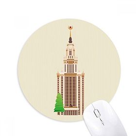 Dıythinker Rusya Simgesi İllüstrasyon Ulusal Sembolü Baskılı Yuvarlak Kaymaz Kauçuk Mouse Pad