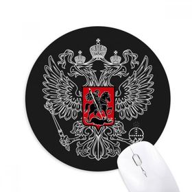 Dıythinker Rusya Ulusal Amblem Ülke Baskılı Yuvarlak Kaymaz Kauçuk Mouse Pad