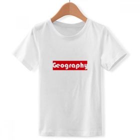 DIYthinker S Beyaz Boys' Course and Major Geography Kırmızı Bisiklet Yaka Tişört
