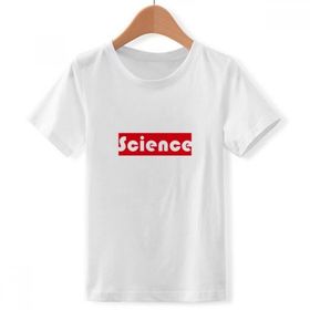 DIYthinker S Beyaz Boys' Course and Major Science Kırmızı Bisiklet Yaka Tişört