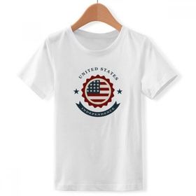 DIYthinker S beyaz Erkek ABD korumalı bağımsız gün Amerika yuvarlak yaka tişört