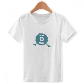 DIYthinker S Beyaz Erkek Çocuk Alien Monster Creature Cyclops Bisiklet Yaka Tişört