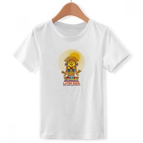 DIYthinker S Beyaz Erkek Çocuk Antik Mısır Latin Ruh Heykeli Desen Bisiklet Yaka Tişört