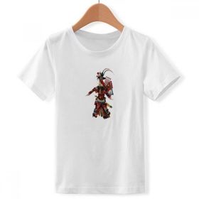 DIYthinker S Beyaz Erkek Çocuk Geleneksel Shadow Play Chinese Opera Bisiklet Yaka Tişört