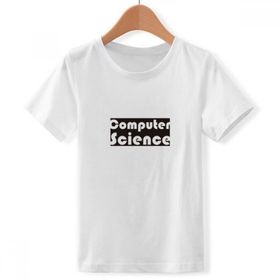 DIYthinker S Beyaz Erkek Çocuk Kurs ve Major Informatik Siyah Crew Yaka Tişört