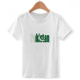 DIYthinker S Beyaz Erkek Çocuk Pakistan Ülke Bayrağı İsim Bisiklet Yaka Tişört