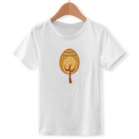 DIYthinker S Beyaz Erkek Çocuk Paskalya Festivali Sarı Yumurta Ağacı Bisiklet Yaka Tişört