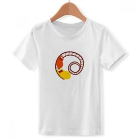 DIYthinker S Beyaz Erkek Çocuk Roller Bardak Altlığı Eğlence Parkı İllüstrasyonu Bisiklet Yaka Tişört