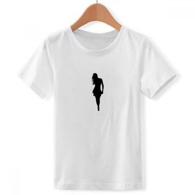 DIYthinker S Beyaz Erkek Çocuk Walk Hot Beautiful WoStand Bisiklet Yaka Tişört