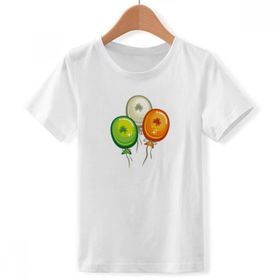 DIYthinker S Beyaz Erkek Çocuk Yonca Balonu İrlanda St.Patrick's Day Bisiklet Yaka Tişört