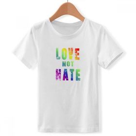 DIYthinker S Beyaz Erkek Gökkuşağı Bayrağı LGBT Bisiklet Yaka Tişört
