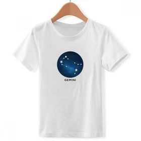 DIYthinker S beyaz Erkek ikizler burç çları mürettebat boyun tişört