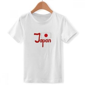 DIYthinker S Beyaz Erkek Japon Ulusal Bayrağı Kırmızı Desen Bisiklet Yaka Tişört