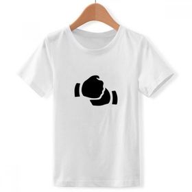 DIYthinker S Beyaz Erkek Salute Jesture Silhouette Desen Bisiklet Yaka Tişört
