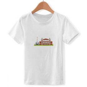 DIYthinker S Beyaz Erkek Samara Rusya Ulusal Sembol Desen Yuvarlak Yaka Tişört