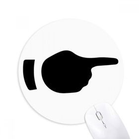 Dıythinker Sağ Hareket Silüeti Desenli Baskılı Yuvarlak Kaymaz Kauçuk Mouse Pad