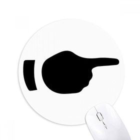 Dıythinker Sağ Hareket Silüeti Desenli Baskılı Yuvarlak Kaymaz Kauçuk Mouse Pad