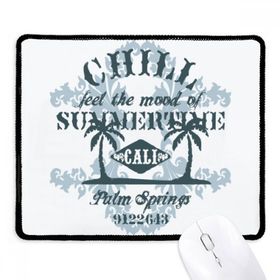 Dıythinker Sahil Hindistan Cevizi Ağacı Metin Deseni Kaymaz Siyah Başlıklı Kenarlar Mouse Pad