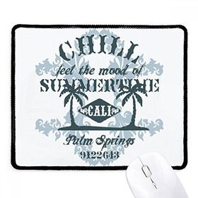 Dıythinker Sahil Hindistan Cevizi Ağacı Metin Deseni Kaymaz Siyah Başlıklı Kenarlar Mouse Pad