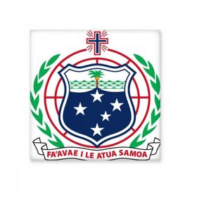 Dıythinker Samoa Okyanusya Ulusal Amblem Seramik 10x10 cm Seramik Karo