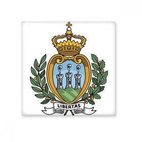Dıythinker San Marino Avrupa Ulusal Amblem 15x15 cm Seramik Karo