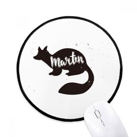 Dıythinker Sansar Siyah ve Beyaz Hayvan Yuvarlak Kaymaz Mouse Pad