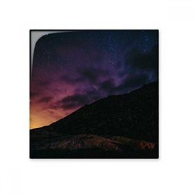 Dıythinker Sarı Yıldızlar Gece Gökyüzü Seramik 10x10 cm Seramik Karo