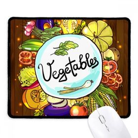 Dıythinker Sebzeler Mısır Redish Çin lahanası Kaymaz Siyah Başlıklı Kenarlar Mouse Pad