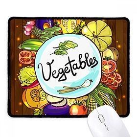 Dıythinker Sebzeler Mısır Redish Çin lahanası Kaymaz Siyah Başlıklı Kenarlar Mouse Pad