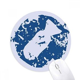 Dıythinker Sembollü Tasarım İllüstrasyon Desen Baskılı Yuvarlak Kaymaz Kauçuk Mouse Pad