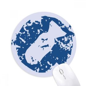 Dıythinker Sembollü Tasarım İllüstrasyon Desen Baskılı Yuvarlak Kaymaz Kauçuk Mouse Pad