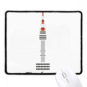 Dıythinker Seoul Kulesi Kore'de Kaymaz Siyah Başlıklı Kenarlar Mouse Pad
