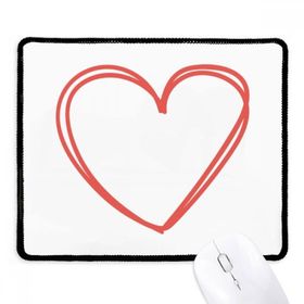 Dıythinker Sevgililer Günü Kalp Çift Hatları Kaymaz Mouse Pad
