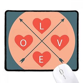 Dıythinker Sevgililer Günü Pembe Mavi Aşk Kaymaz Mouse Pad