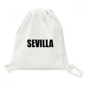 Dıythinker Sevilla İspanya Şehir Adı Kanvas İpli Sırt Çantası