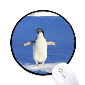 Dıythinker Sevimli Beyaz Penguen Bilim Doğa Resim Yuvarlak Kaymaz Mouse Pad