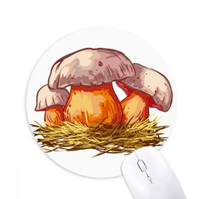 Dıythinker Sevimli Lezzetli Mavi Mantar İllüstrasyon Baskılı Yuvarlak Kaymaz Kauçuk Mouse Pad