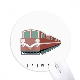 Dıythinker Seyahat Tayvan Tren Baskılı Yuvarlak Kaymaz Kauçuk Mouse Pad