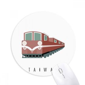 Dıythinker Seyahat Tayvan Tren Baskılı Yuvarlak Kaymaz Kauçuk Mouse Pad