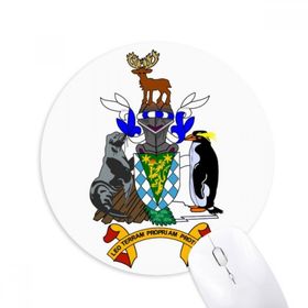 Dıythinker SGSSI Avrupa Ulusal Amblem Baskılı Yuvarlak Kaymaz Kauçuk Mouse Pad