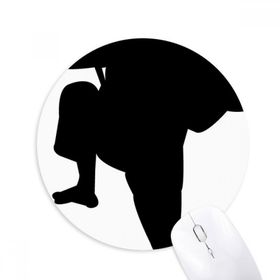 Dıythinker Shaolin Kung Fu Çin Çin Dövüş Sanatı Baskılı Yuvarlak Kaymaz Kauçuk Mouse Pad
