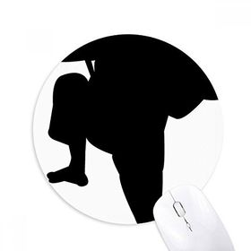 Dıythinker Shaolin Kung Fu Çin Çin Dövüş Sanatı Baskılı Yuvarlak Kaymaz Kauçuk Mouse Pad