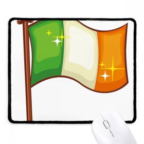 Dıythinker Shine İrlanda Ulusal Bayrağı St.Patrick's Day Kaymaz Siyah Başlıklı Kenarlar Mouse Pad