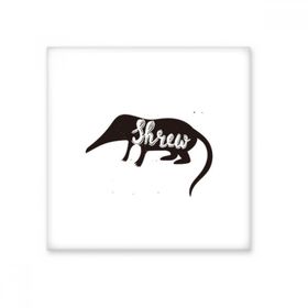 Dıythinker Shrews Siyah Beyaz Hayvan 15x15 cm Seramik Karo