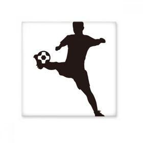 Dıythinker Sihouette Futbol Spor Seramik 10x10 cm Seramik Karo