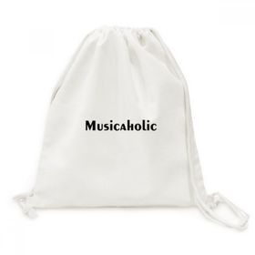 Dıythinker Şık Kelime Musicaholic Tuval İpli Sırt Çantası
