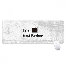 Dıythinker Silhouette Of God Baba Kokteyl Kaymaz Uzatılmış Başlıklı Kenarlar Mouse Pad Bilgisayar Matı