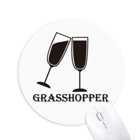 Dıythinker Silüeti Çim Hopper Kokteyl Baskılı Yuvarlak Kaymaz Kauçuk Mouse Pad