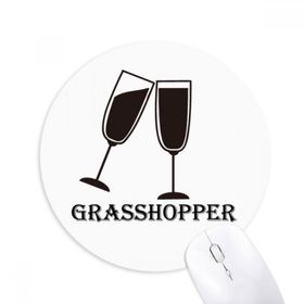 Dıythinker Silüeti Çim Hopper Kokteyl Baskılı Yuvarlak Kaymaz Kauçuk Mouse Pad