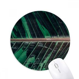 Dıythinker Simpol Muz Yaprağı Bitki Doğa Fotoğraf Baskılı Yuvarlak Kaymaz Kauçuk Mouse Pad